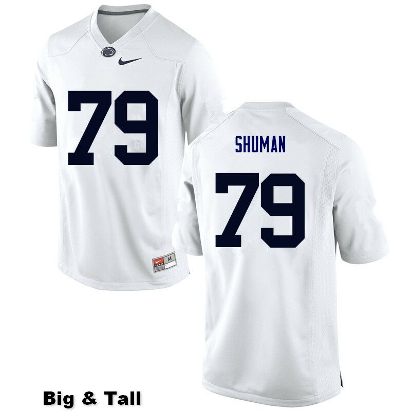 NCAA Nike Men's Penn State Nittany Lions Charlie Shuman #79 College Football Authentic Big & Tall White Stitched Jersey GDS6098FC